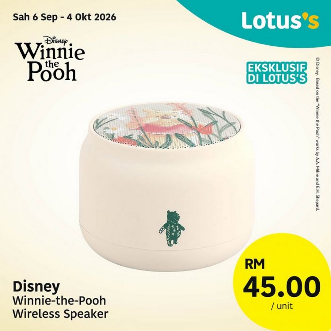 Lotuss-Malaysia-Winnie-the-Pooh-100-Years-Collection-14 6 September-4 October 2026: Lotus's Malaysia: Winnie-the-Pooh 100 Years Collection from RM7 – Exclusive Homeware, Kitchen & Lifestyle Merchandise Sale