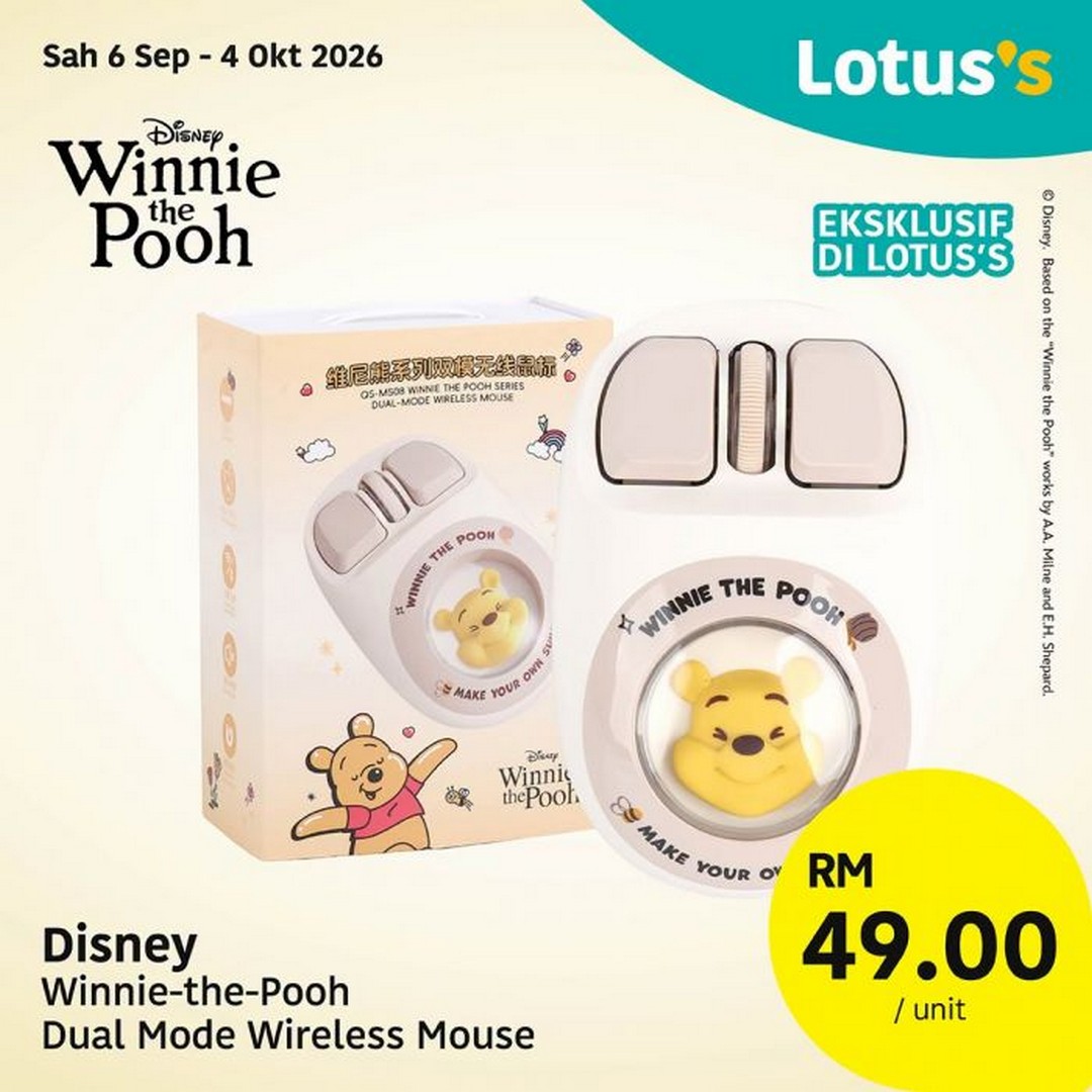 Lotuss-Malaysia-Winnie-the-Pooh-100-Years-Collection-15 6 September-4 October 2026: Lotus's Malaysia: Winnie-the-Pooh 100 Years Collection from RM7 – Exclusive Homeware, Kitchen & Lifestyle Merchandise Sale