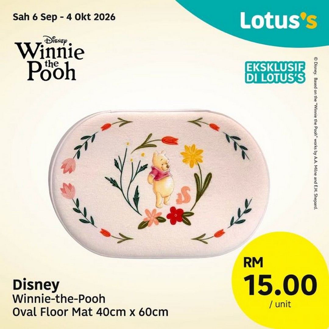 Lotuss-Malaysia-Winnie-the-Pooh-100-Years-Collection-6 6 September-4 October 2026: Lotus's Malaysia: Winnie-the-Pooh 100 Years Collection from RM7 – Exclusive Homeware, Kitchen & Lifestyle Merchandise Sale