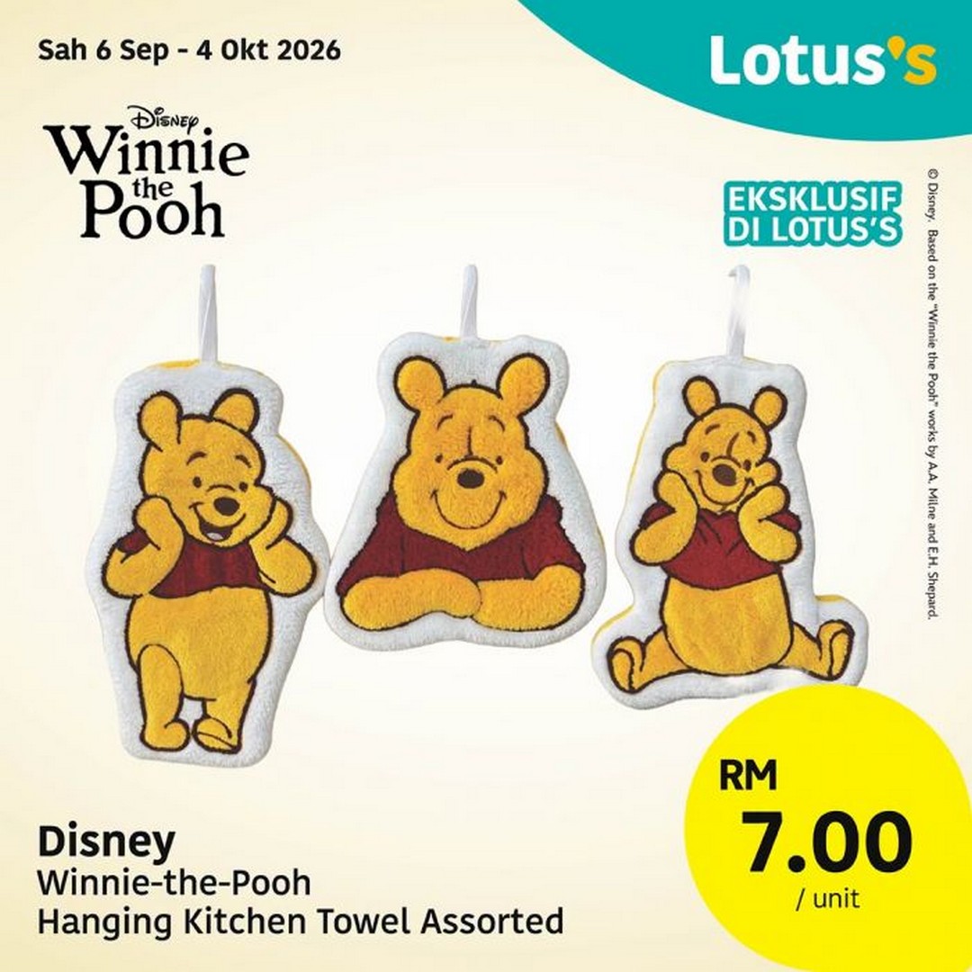 Lotuss-Malaysia-Winnie-the-Pooh-100-Years-Collection-9 6 September-4 October 2026: Lotus's Malaysia: Winnie-the-Pooh 100 Years Collection from RM7 – Exclusive Homeware, Kitchen & Lifestyle Merchandise Sale