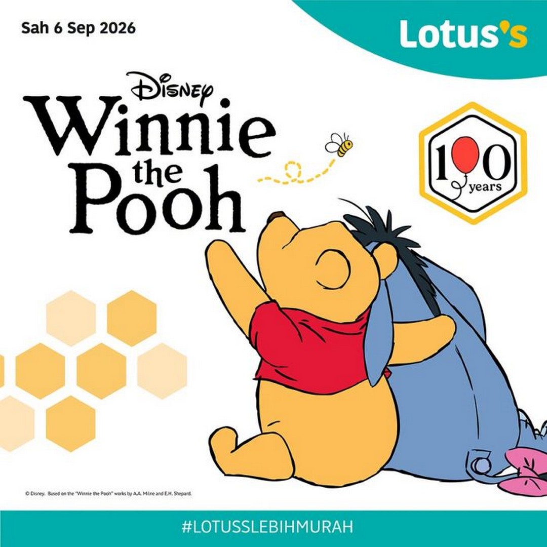Lotuss-Malaysia-Winnie-the-Pooh-100-Years-Collection 6 September-4 October 2026: Lotus's Malaysia: Winnie-the-Pooh 100 Years Collection from RM7 – Exclusive Homeware, Kitchen & Lifestyle Merchandise Sale