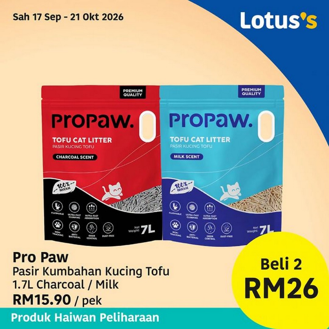 Lotuss-Poket-Lega-Hati-Tenang-Promotion-–-Buy-2-Free-1-14 17 September-21 October 2026: Lotus's Poket Lega Hati Tenang Promotion – Buy 2 Free 1 & Multi-Buy Grocery Deals, Snacks, Pet Essentials and More