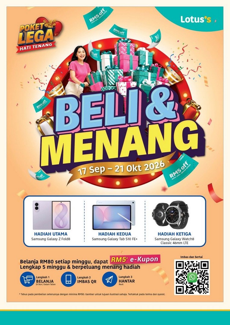 Lotuss-Poket-Lega-Hati-Tenang-Promotion-–-Jati-Thai-White-Rice-10kg-10 16-30 September 2026: Lotus's Poket Lega Hati Tenang Promotion – Jati Thai White Rice 10kg RM28.85, Groceries, Fresh Food & More
