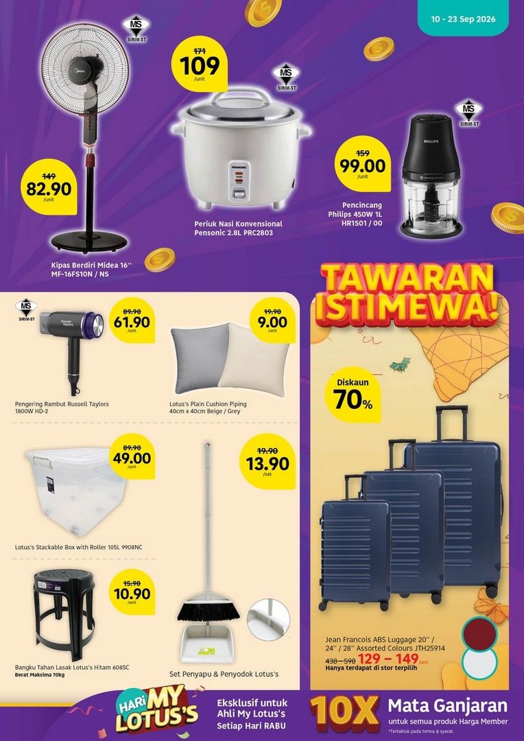 Lotuss-Poket-Lega-Hati-Tenang-Promotion-–-Jati-Thai-White-Rice-10kg-8 16-30 September 2026: Lotus's Poket Lega Hati Tenang Promotion – Jati Thai White Rice 10kg RM28.85, Groceries, Fresh Food & More