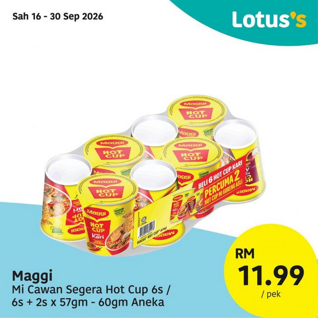 Lotuss-Promosi-Hangat-Promotion-–-Grocery-Food-Household-11 16-30 September 2026: Lotus's Promosi Hangat Promotion – Grocery, Food, Household & Personal Care Deals from RM0.99