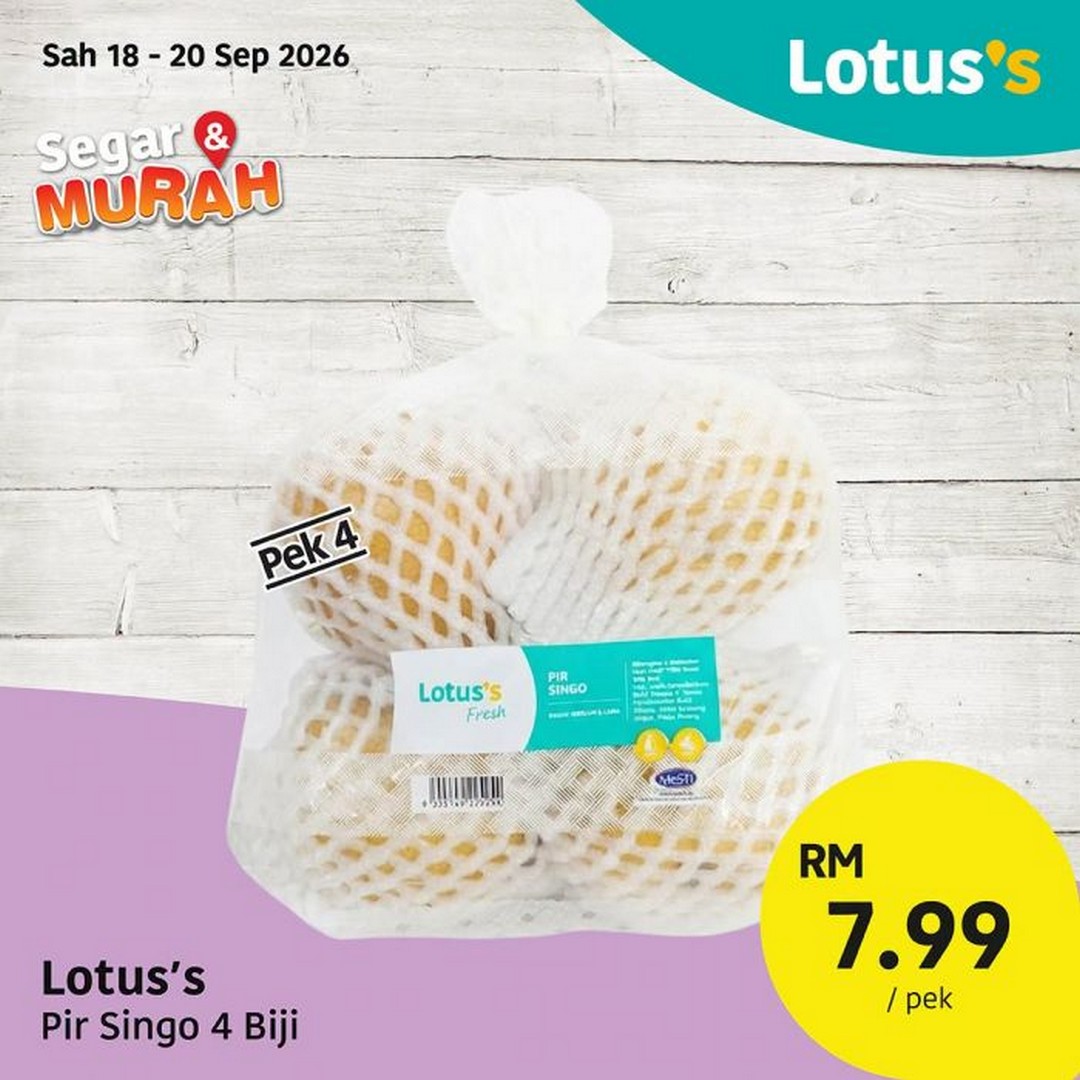 Lotuss-Segar-Murah-Promotion-Fresh-Food-Deals-Dragon-Fruit-4-10 18-22 September 2026: Lotus's Segar & Murah Promotion: Fresh Food Deals, Dragon Fruit 4 for RM10 and More