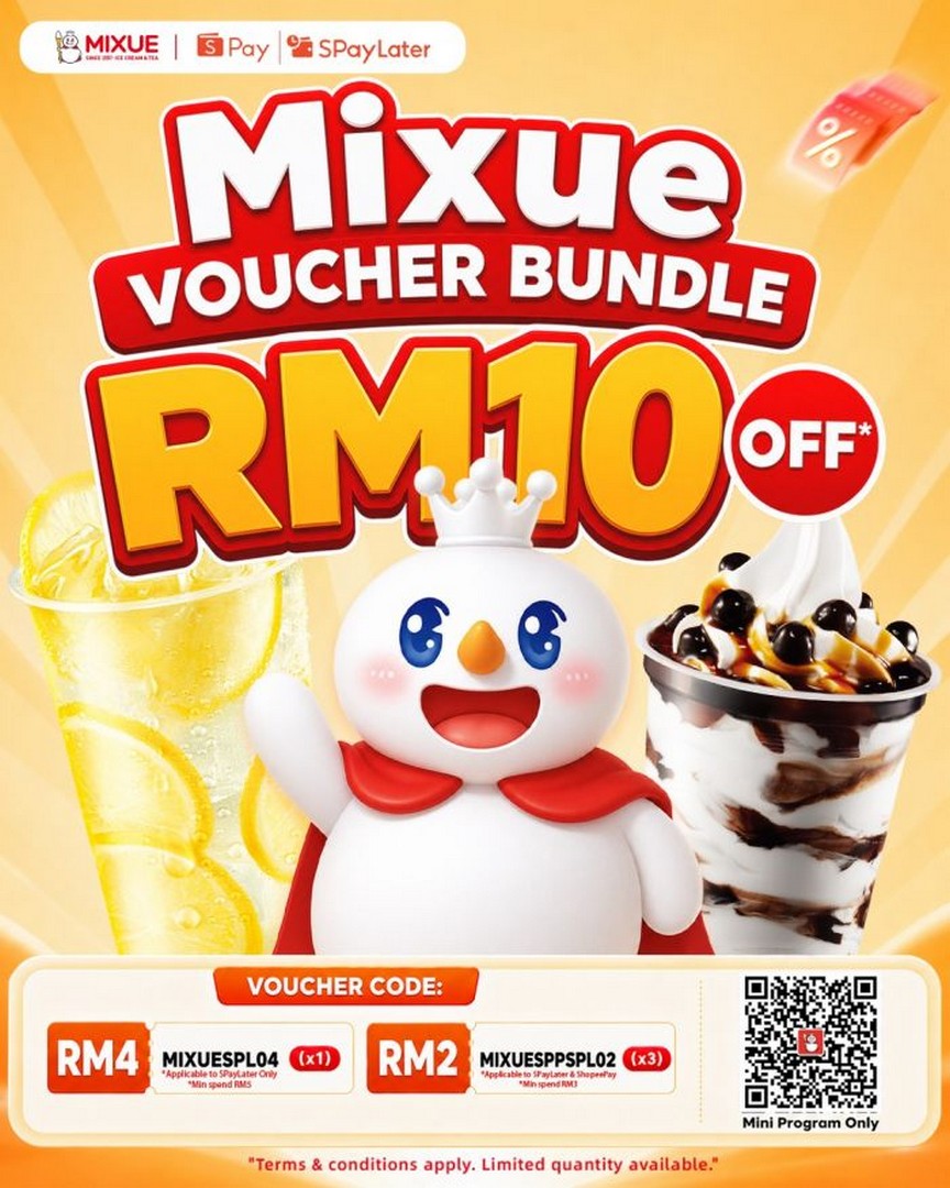 MIXUE-Malaysia-Up-to-RM10-OFF-Voucher-Bundle-Promotion 4-30 September 2026: MIXUE Malaysia: Up to RM10 OFF Voucher Bundle Promotion with SPayLater & ShopeePay