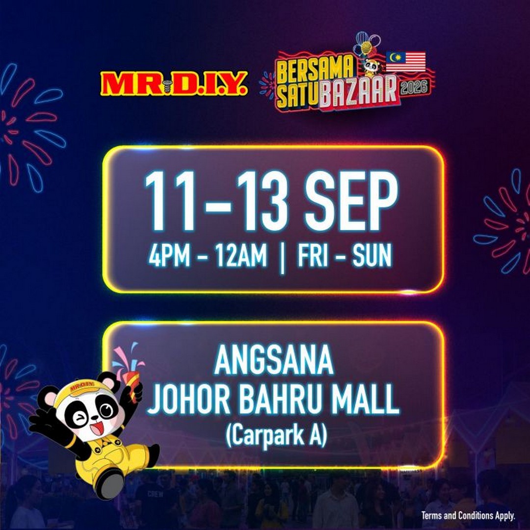 MR.DIY-Bersama-Satu-Bazaar-Johor-Promotion-1 11-13 September 2026: MR.DIY Bersama Satu Bazaar Johor Promotion, Free Entry, Exclusive Gifts, Local Vendors & Family Fun at Angsana Johor Bahru Mall