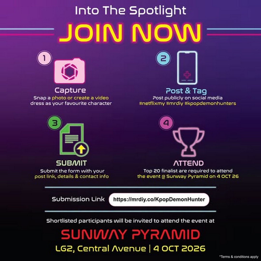 MR.DIY-x-Netflix-K-Pop-Demon-Hunters-1 7-27 September 2026: MR.DIY x Netflix K-Pop Demon Hunters: K-Pop Character Look Giveaway with Prizes Worth Up to RM8,000