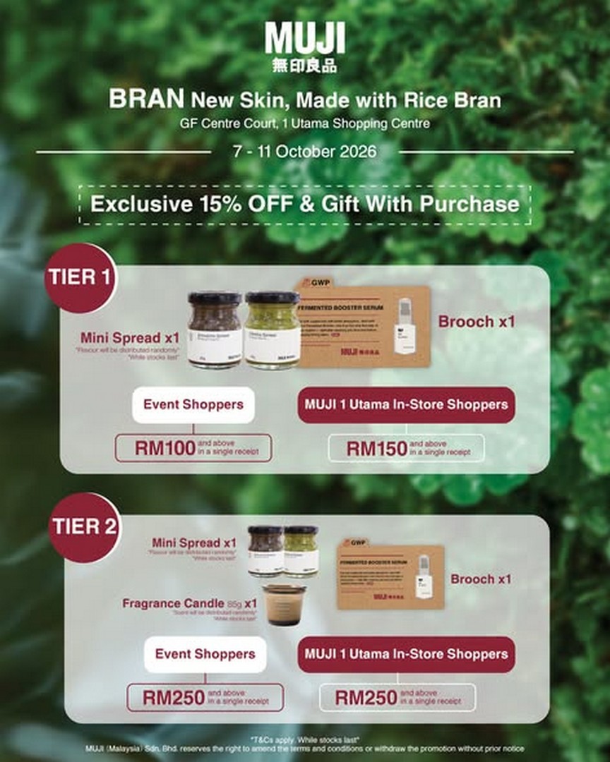 MUJI-Malaysia-Skincare-Body-Care-Promotion-1 7–11 October 2026: MUJI Malaysia: Skincare & Body Care Promotion with Exclusive Gifts at GF Centre Court, 1 Utama