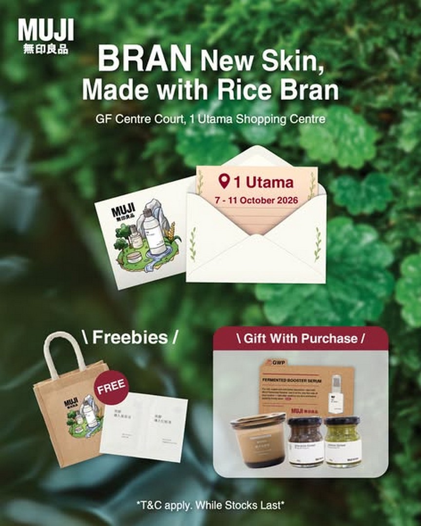 MUJI-Malaysia-Skincare-Body-Care-Promotion 7–11 October 2026: MUJI Malaysia: Skincare & Body Care Promotion with Exclusive Gifts at GF Centre Court, 1 Utama