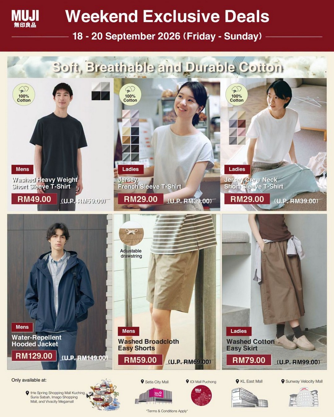 MUJI-Weekend-Exclusive-Sale-with-Up-to-30-OFF 18-20 September 2026: MUJI: Weekend Exclusive Sale with Up to 30% OFF on Selected Fashion, Footwear & Home Essentials