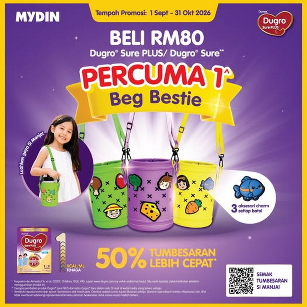 MYDIN-Malaysia-Dugro-Sure-Bestie-Bag-Promotion 1 September-31 October 2026: MYDIN Malaysia: Dugro Sure Bestie Bag Promotion with Free Bestie Bag