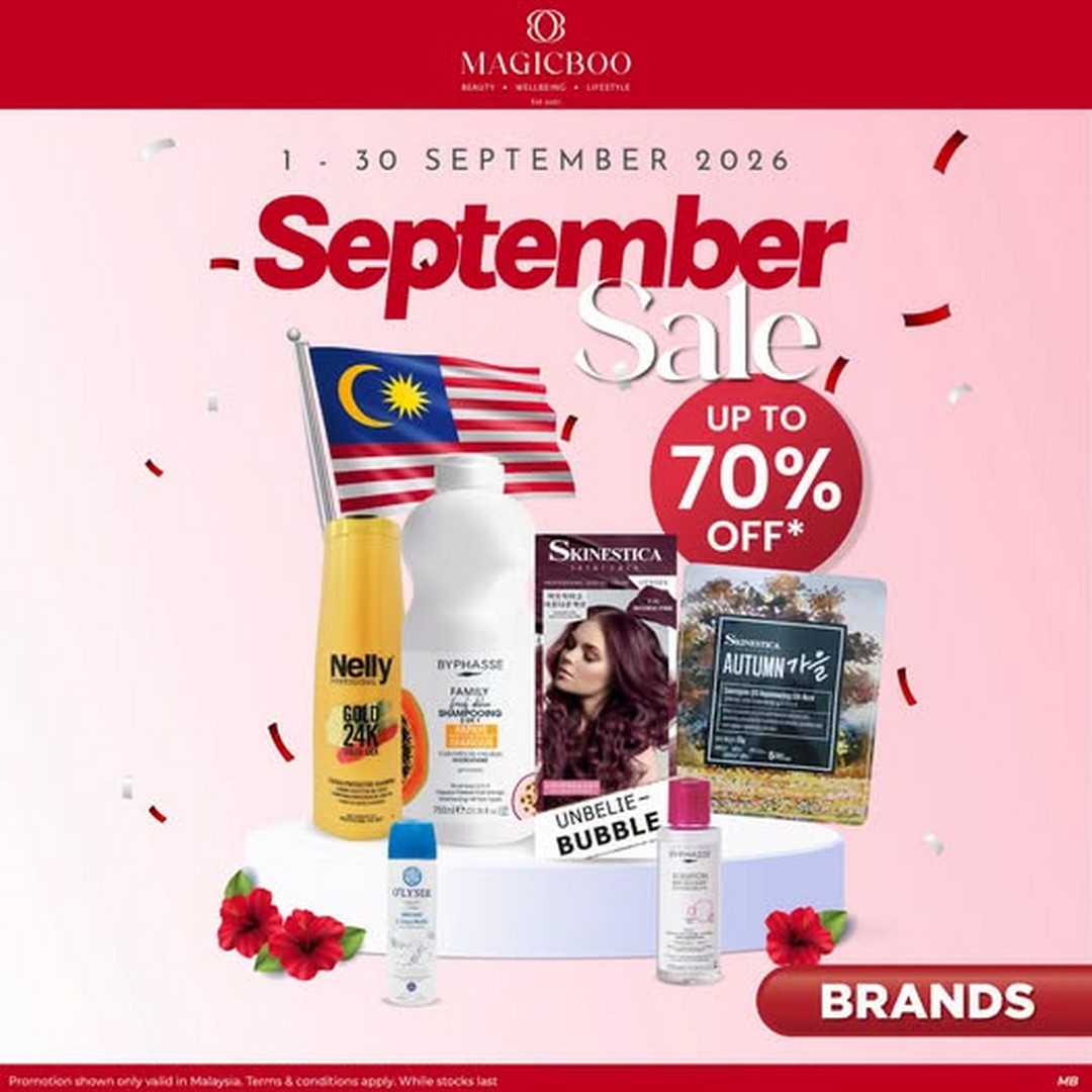Magicboo-Beauty-Malaysia-September-Sale 1-30 September 2026: Magicboo Beauty Malaysia: September Sale Promotion with Up to 70% OFF Beauty, Skincare, Haircare & Lifestyle Products