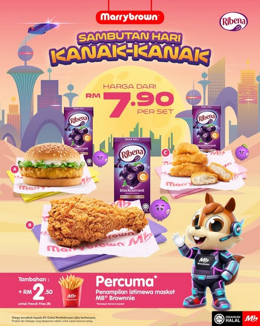Marrybrown-Childrens-Day-Promotion-Kids-Favourite-Meals 16 September 2026 onwards: Marrybrown Children’s Day Promotion, Kids’ Favourite Meals with Ribena from RM7.90/Set