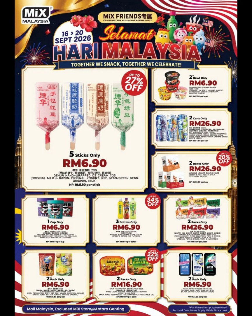 MiX-Store-Malaysia-MiX-Friends-Malaysia-Day-Promotion 16-20 September 2026: MiX Store Malaysia: MiX Friends Malaysia Day Promotion – Up to 34% OFF on Snacks, Drinks & Hotpot Favourites at Selected Mall Stores