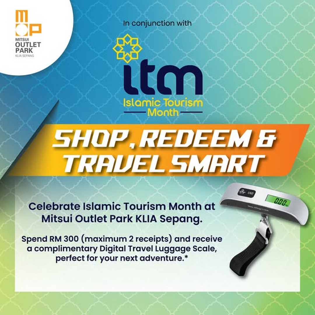 Mitsui-Outlet-Park-KLIA-Sepang-Travel-Rewards-Promotion-1 12-27 September 2026: Mitsui Outlet Park KLIA Sepang: Travel Rewards Promotion, RM300 Spend Get Digital Luggage Scale