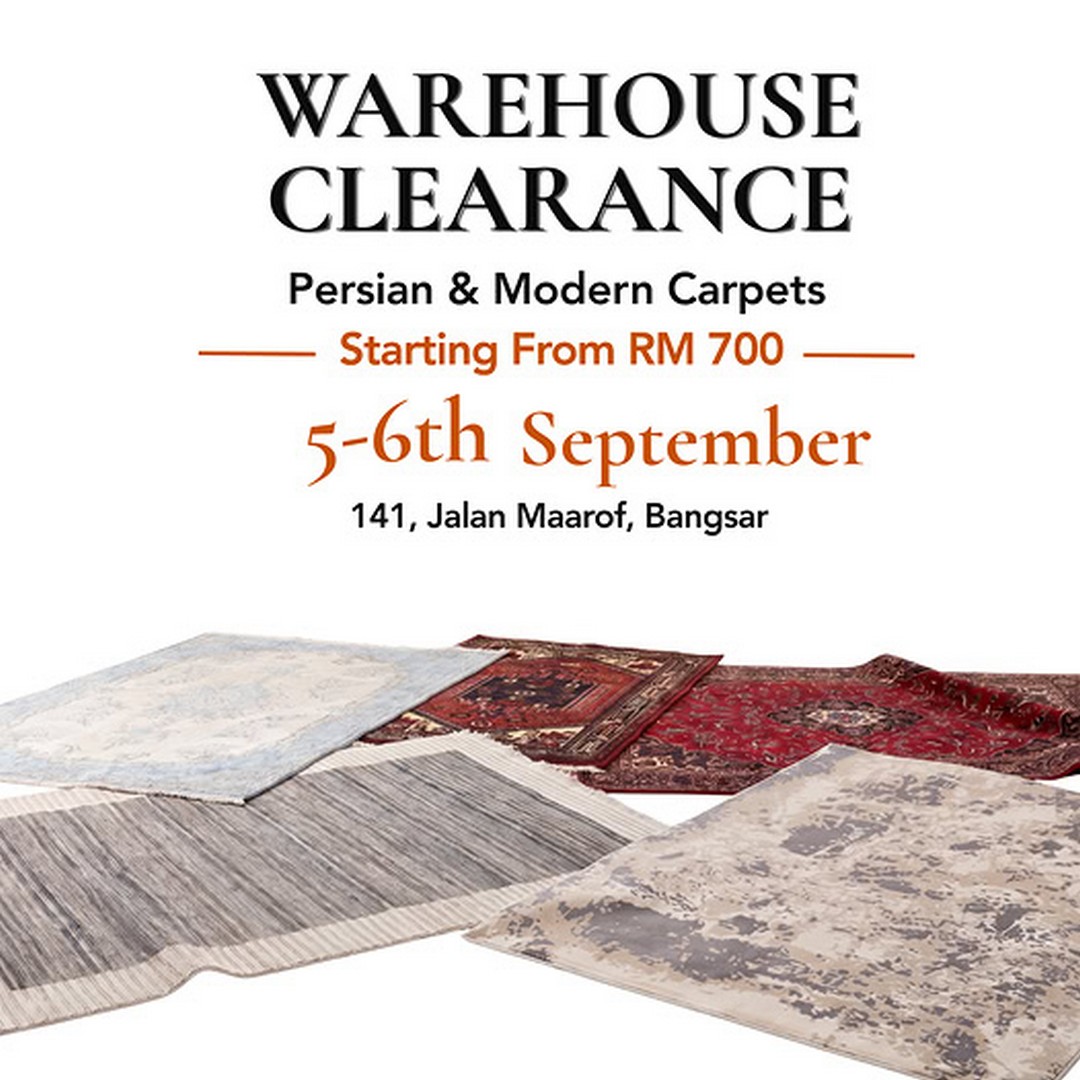 Nasim-Carpets-Kuala-Lumpur-Handmade-Rug-Clearance-Sale 5-6 September 2026: Nasim Carpets Kuala Lumpur, Handmade Rug Clearance Sale Up to Cost Price and Below, 100+ Rugs from RM700 in Bangsar