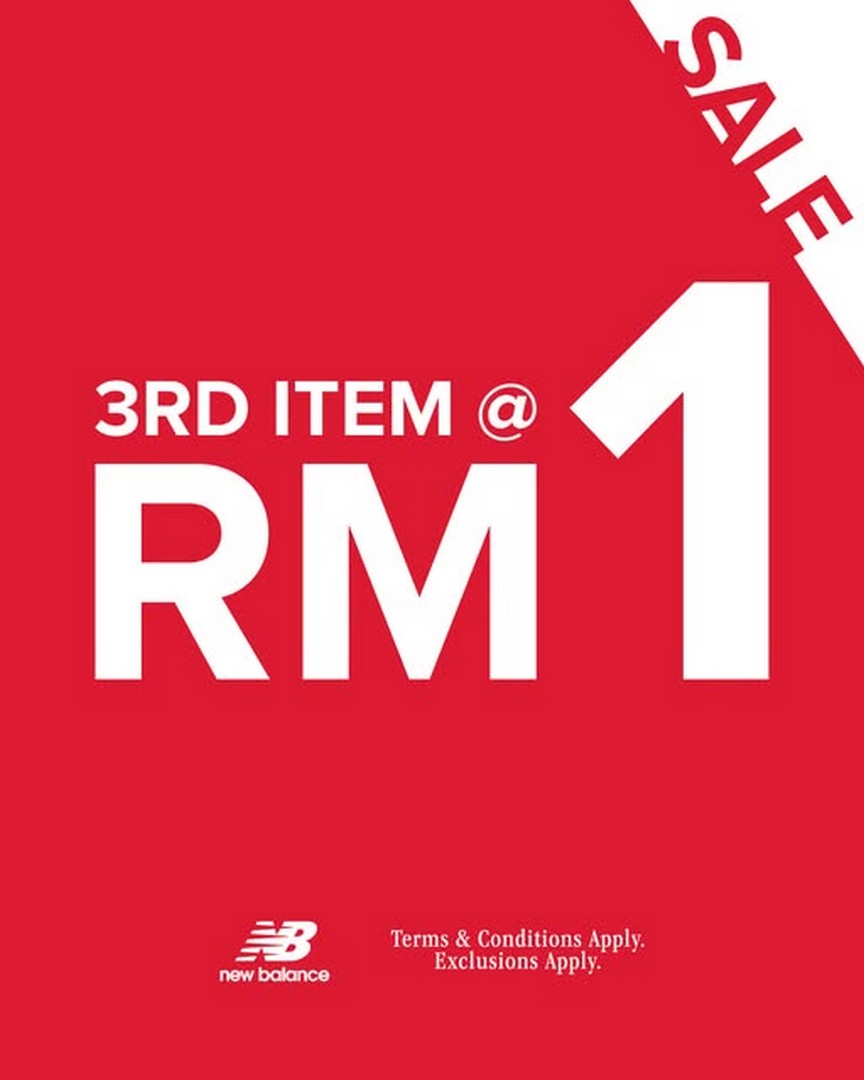 New-Balance-Special-Sale-Promotion 10-13 September 2026: New Balance: Special Sale Promotion – Get the Third Selected Item for Only RM1 at Genting Highlands Premium Outlets