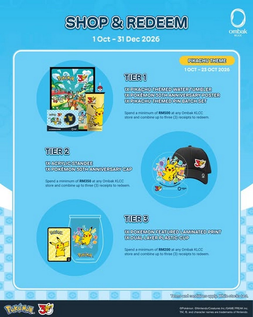 Ombak-KLCC-Pokemon-Promotion-With-Pikachu-Eevee-Stamp-Rally-1 1 October-31 December 2026: Ombak KLCC: Pokémon Promotion With Pikachu, Eevee, Stamp Rally, Photo Booth, Activities & Shopping Rewards