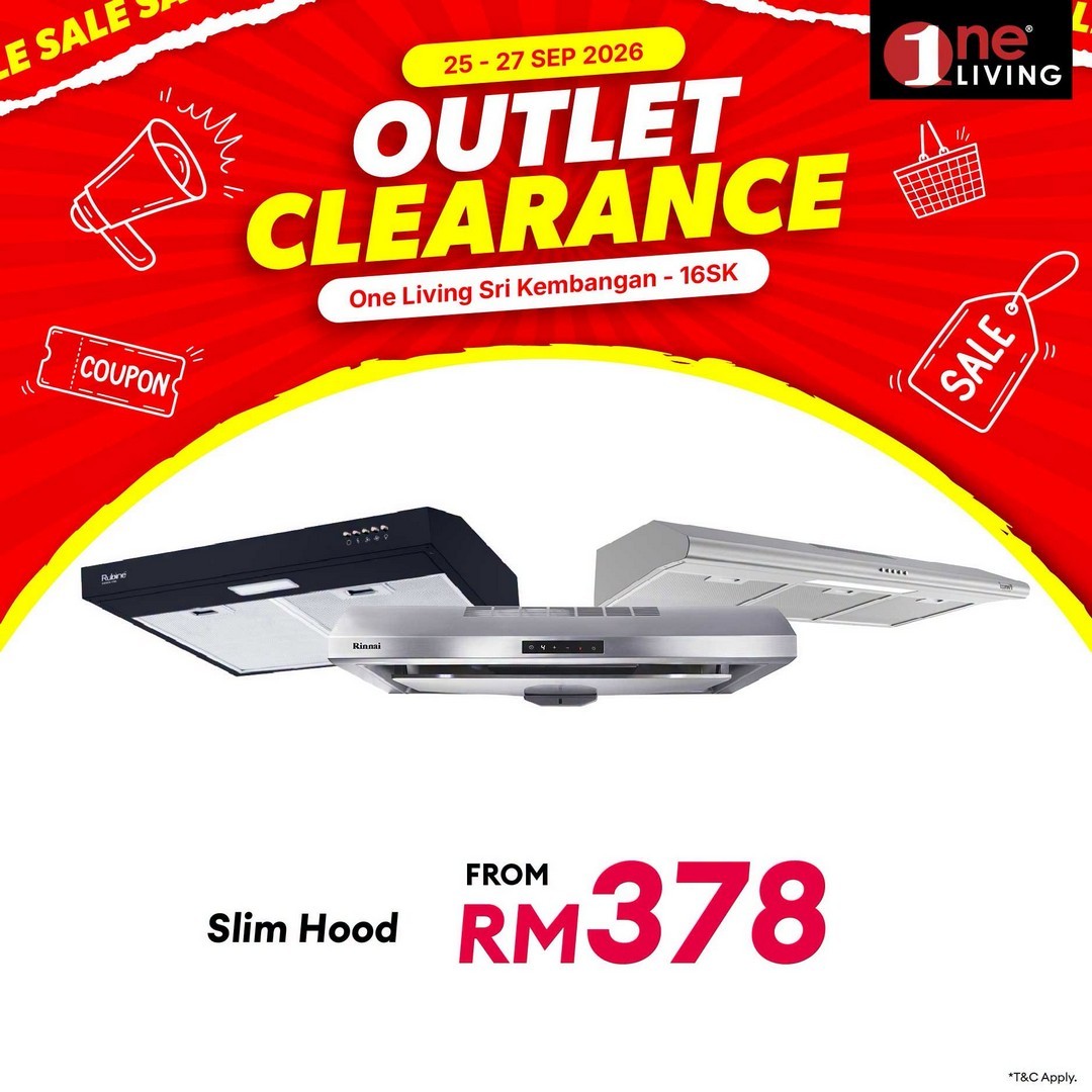 One-Living-Malaysia-Outlet-Clearance-Sale-on-Kitchen-Appliances-13 25–27 September 2026: One Living Malaysia: Outlet Clearance Sale on Kitchen Appliances & Fridges at Seri Kembangan, Selangor