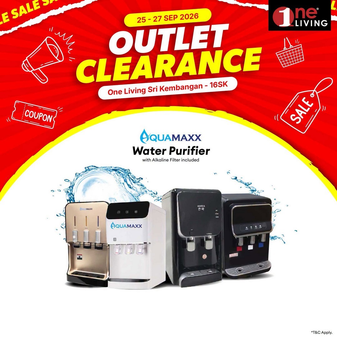 One-Living-Malaysia-Outlet-Clearance-Sale-on-Kitchen-Appliances-4 25–27 September 2026: One Living Malaysia: Outlet Clearance Sale on Kitchen Appliances & Fridges at Seri Kembangan, Selangor