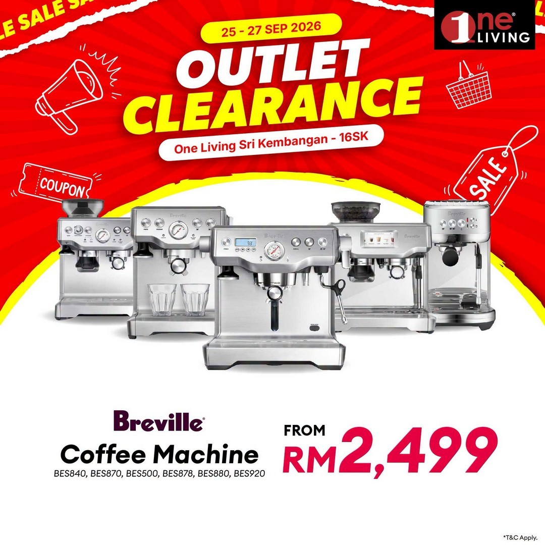 One-Living-Malaysia-Outlet-Clearance-Sale-on-Kitchen-Appliances-6 25–27 September 2026: One Living Malaysia: Outlet Clearance Sale on Kitchen Appliances & Fridges at Seri Kembangan, Selangor