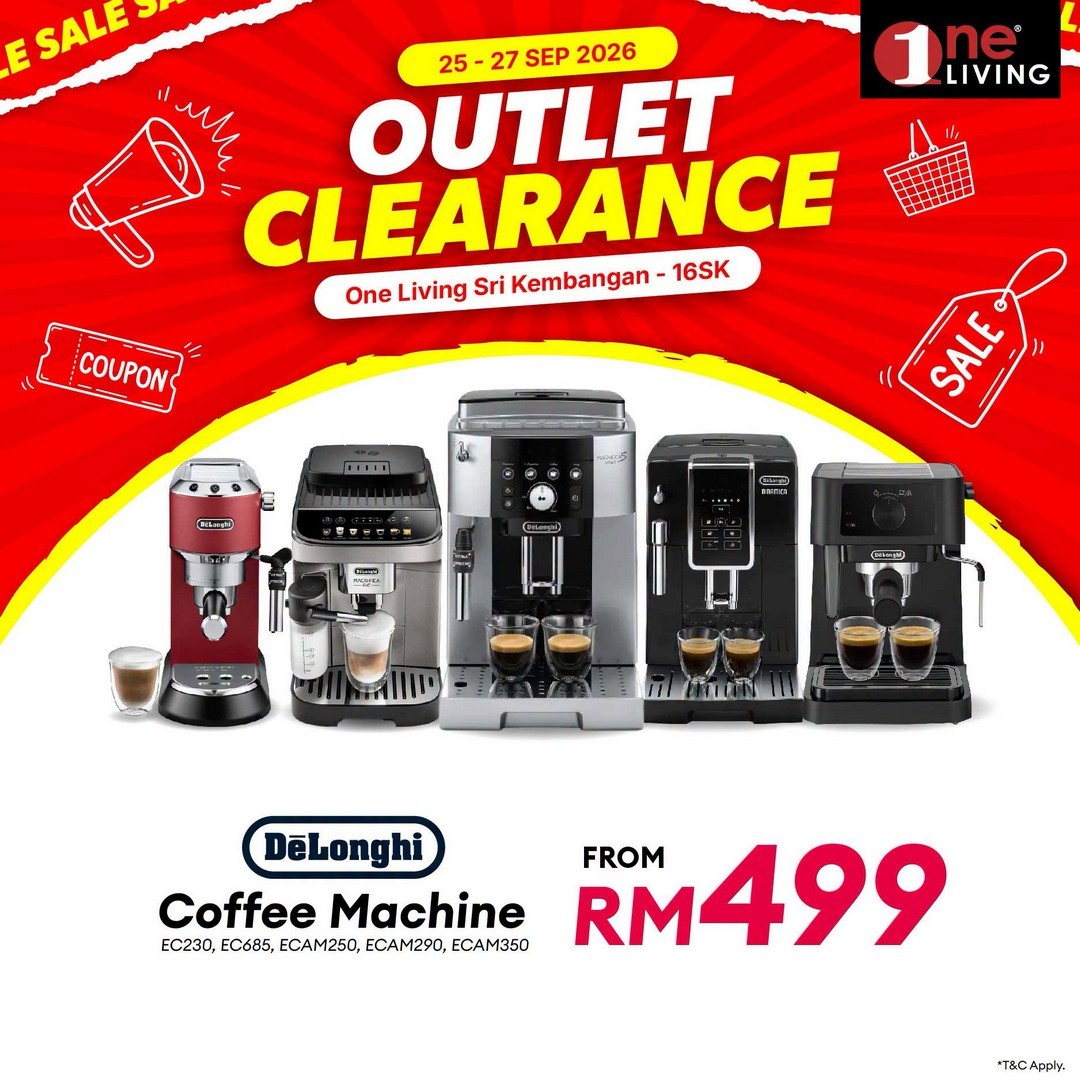 One-Living-Malaysia-Outlet-Clearance-Sale-on-Kitchen-Appliances-7 25–27 September 2026: One Living Malaysia: Outlet Clearance Sale on Kitchen Appliances & Fridges at Seri Kembangan, Selangor