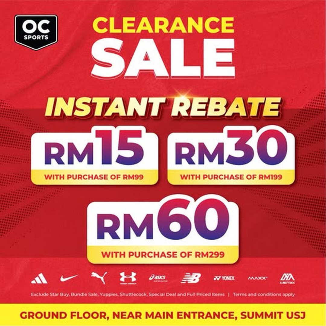 Original-Classic-Clearance-Sale-with-Up-to-RM60-Instant-Rebate 11 September 2026 onwards: Original Classic: Clearance Sale with Up to RM60 Instant Rebate at Summit USJ, Ground Floor Near Main Entrance