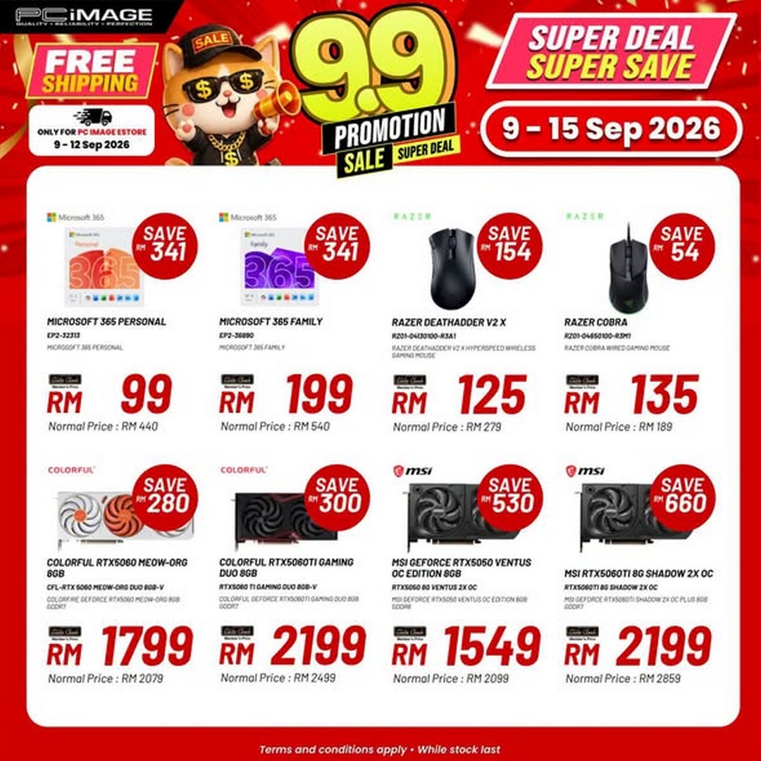 PC-Image-9.9-Super-Deal-Super-Save-Promotion-3 9-15 September 2026: PC Image: 9.9 Super Deal Super Save Promotion with Up to RM2,200 OFF on Tech Products