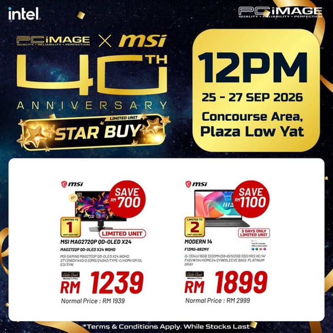 PC-Image-x-MSI-3-Day-Star-Buy-Promotion-at-Plaza-Low-Yat-3 25-27 September 2026: PC Image x MSI: 3-Day Star Buy Promotion at Plaza Low Yat from RM19, Save Up to RM1,100