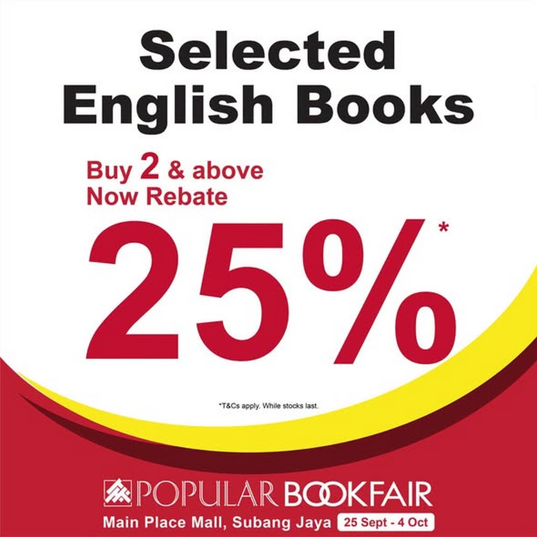 POPULAR-Book-Bookfair-Sale-and-Promotion-at-Main-Place-Mall-1 25 September-4 October 2026: POPULAR Book: Bookfair Sale and Promotion at Main Place Mall, Selangor – Up to 50% Rebates, RM10 Novels, RM5 Voucher and More
