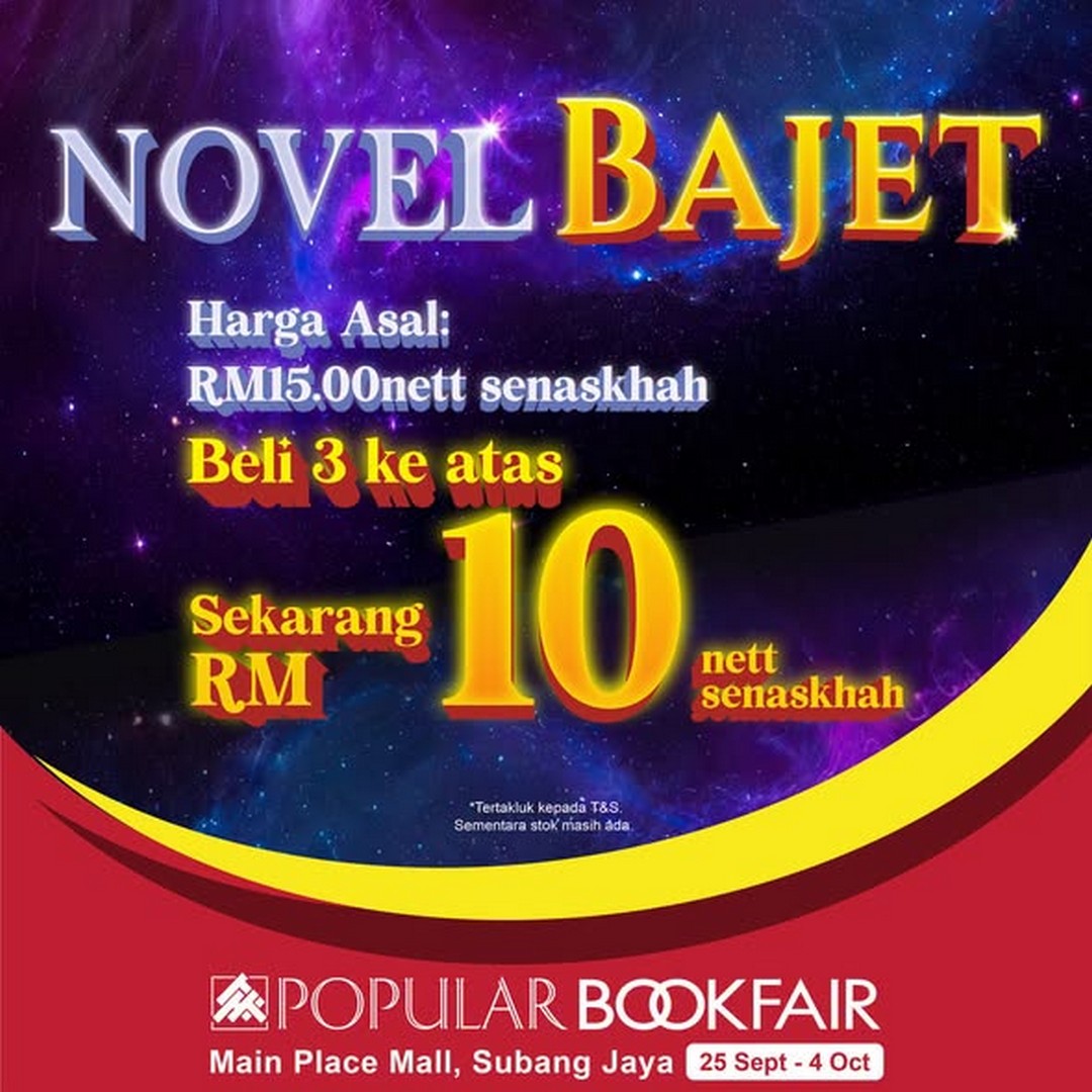 POPULAR-Book-Bookfair-Sale-and-Promotion-at-Main-Place-Mall-2 25 September-4 October 2026: POPULAR Book: Bookfair Sale and Promotion at Main Place Mall, Selangor – Up to 50% Rebates, RM10 Novels, RM5 Voucher and More