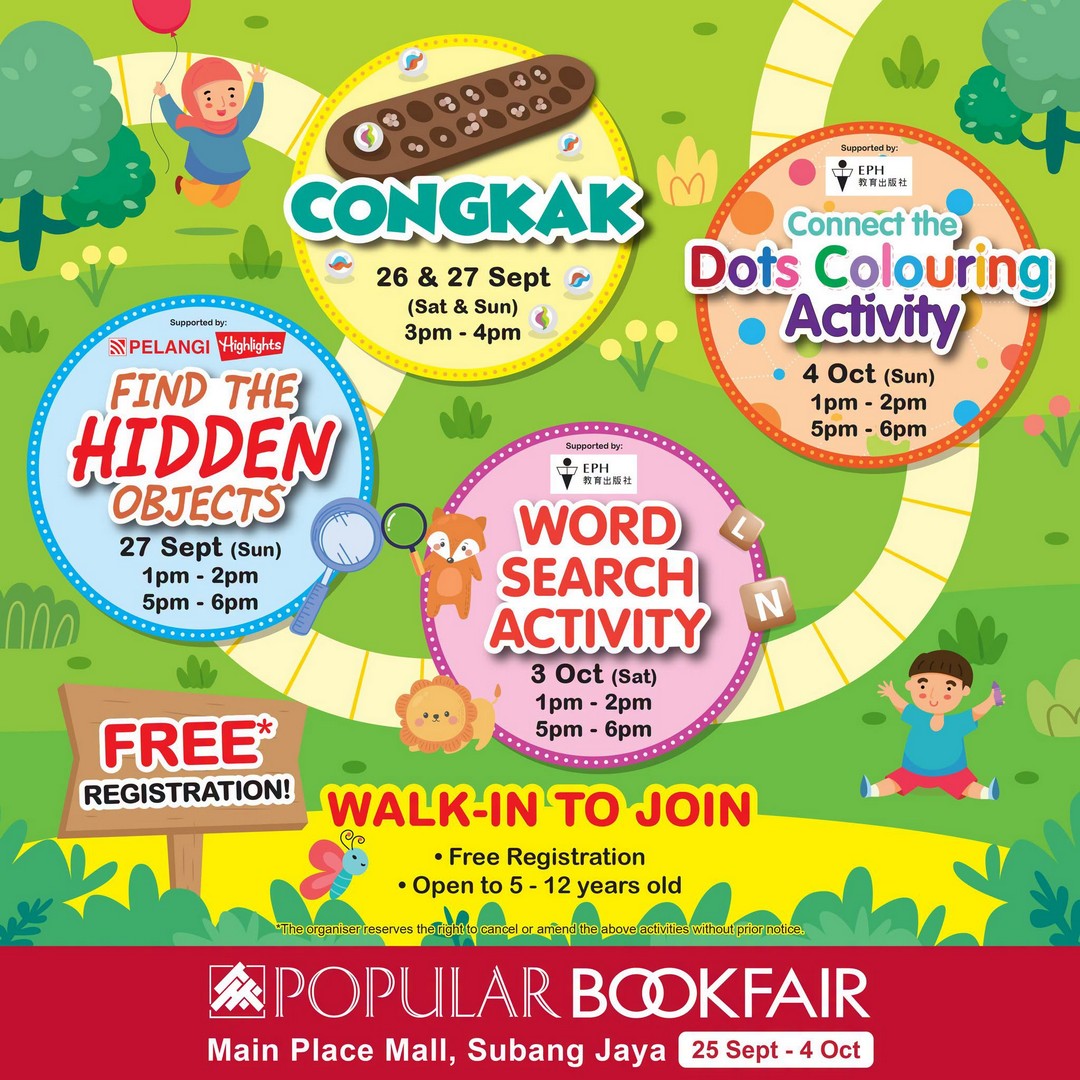 POPULAR-Book-Bookfair-Sale-and-Promotion-at-Main-Place-Mall-5 25 September-4 October 2026: POPULAR Book: Bookfair Sale and Promotion at Main Place Mall, Selangor – Up to 50% Rebates, RM10 Novels, RM5 Voucher and More