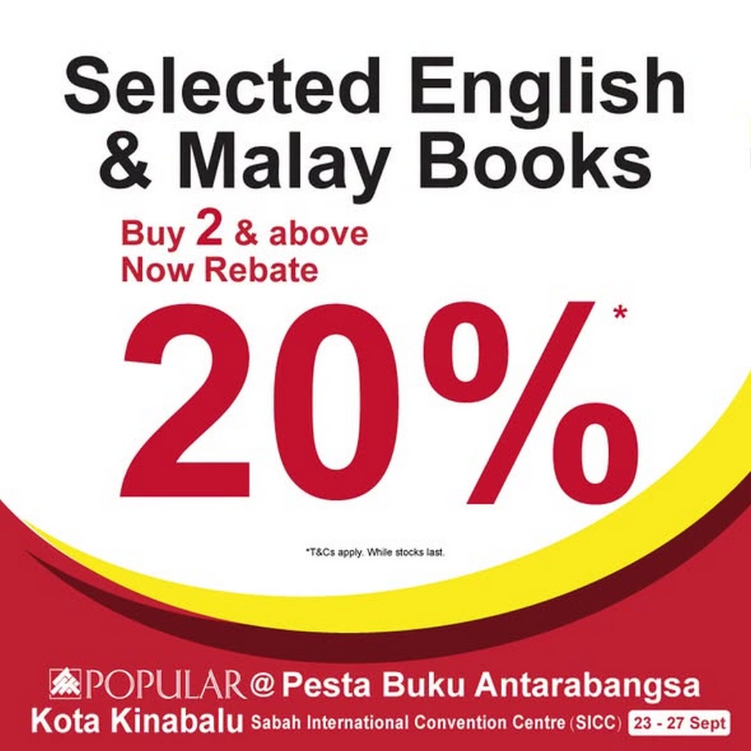 POPULAR-Book-Promotion-at-Pesta-Buku-Antarabangsa-Kota-Kinabalu-2026-2 23-27 September 2026: POPULAR: Book Promotion at Pesta Buku Antarabangsa Kota Kinabalu 2026, Sabah International Convention Centre with 20% Rebate and More