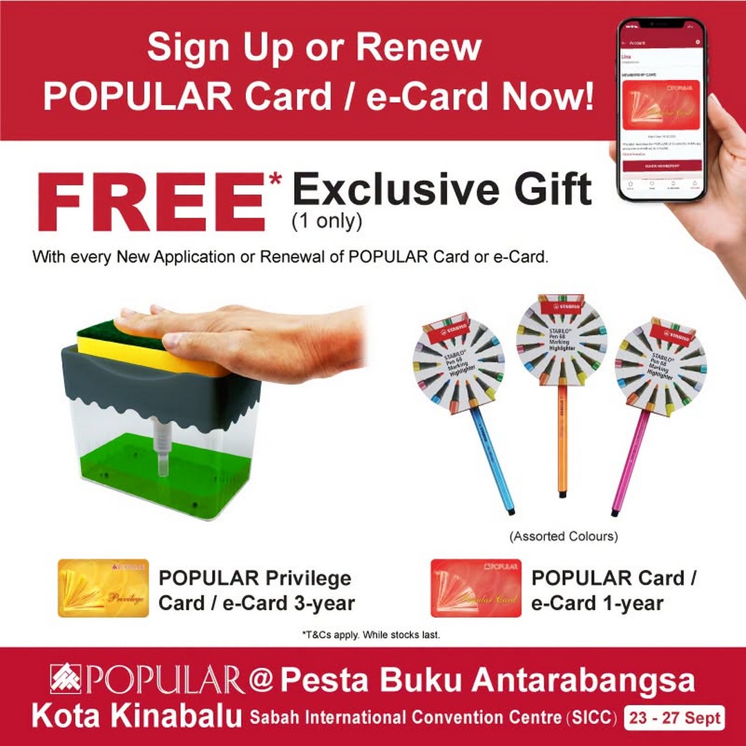 POPULAR-Book-Promotion-at-Pesta-Buku-Antarabangsa-Kota-Kinabalu-2026-5 23-27 September 2026: POPULAR: Book Promotion at Pesta Buku Antarabangsa Kota Kinabalu 2026, Sabah International Convention Centre with 20% Rebate and More