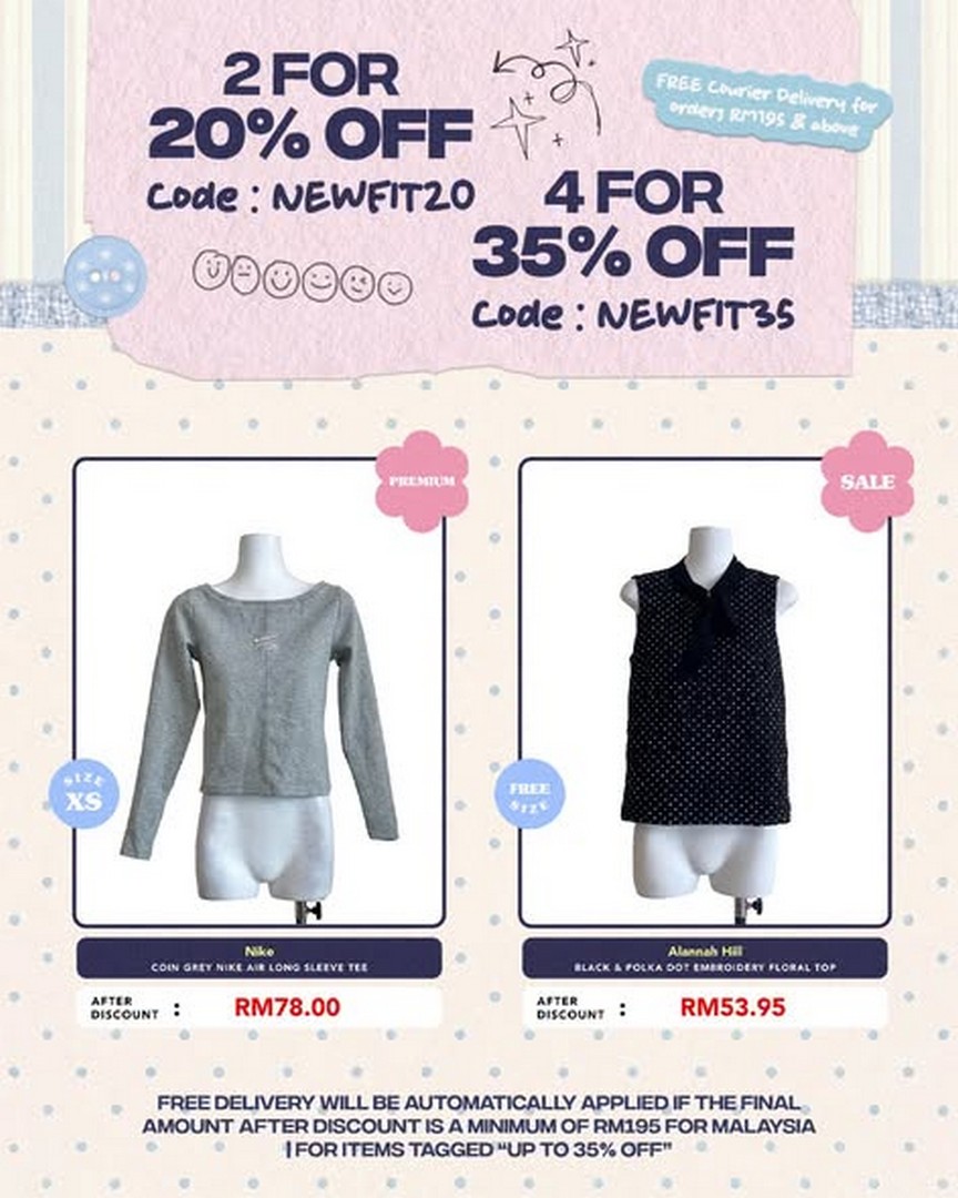 Refash-Malaysia-Promotion-–-Get-20-OFF-2-Items-2 3 September 2026 onwards: Refash Malaysia: Promotion – Get 20% OFF 2 Items or 35% OFF 4 Items on Preloved Fashion + Free Delivery
