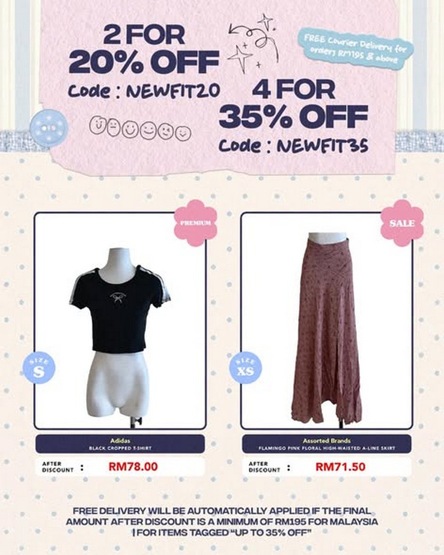 Refash-Malaysia-Promotion-–-Get-20-OFF-2-Items-4 3 September 2026 onwards: Refash Malaysia: Promotion – Get 20% OFF 2 Items or 35% OFF 4 Items on Preloved Fashion + Free Delivery