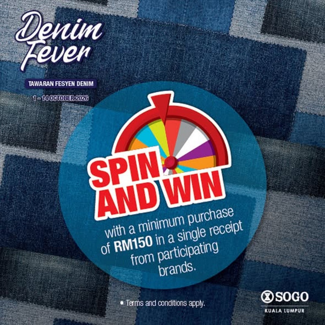 SOGO-Malaysia-Denim-Fever-Promotion-with-RM9.90-Tote-Bag-and-Spin-1 1-14 October 2026: SOGO Malaysia: Denim Fever Promotion with RM9.90 Tote Bag and Spin & Win at SOGO KL