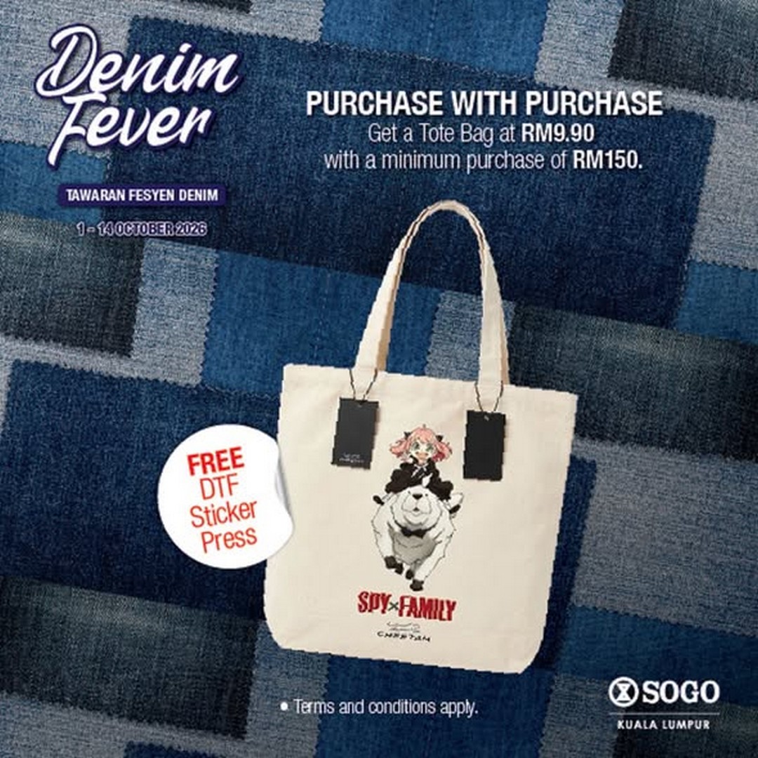 SOGO-Malaysia-Denim-Fever-Promotion-with-RM9.90-Tote-Bag-and-Spin-2 1-14 October 2026: SOGO Malaysia: Denim Fever Promotion with RM9.90 Tote Bag and Spin & Win at SOGO KL