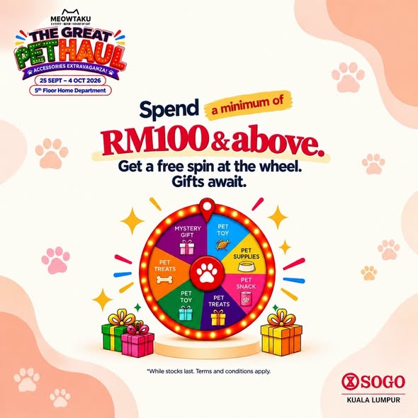 SOGO-Malaysia-The-Great-Pet-Haul-Accessories-Extravaganza-Sale-1 25 September-4 October 2026: SOGO Malaysia: The Great Pet Haul Accessories Extravaganza Sale and Promotion at SOGO KL