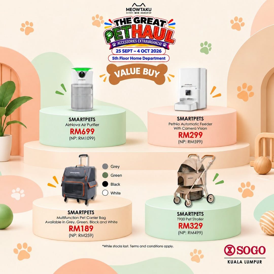 SOGO-Malaysia-The-Great-Pet-Haul-Accessories-Extravaganza-Sale-5 25 September-4 October 2026: SOGO Malaysia: The Great Pet Haul Accessories Extravaganza Sale and Promotion at SOGO KL
