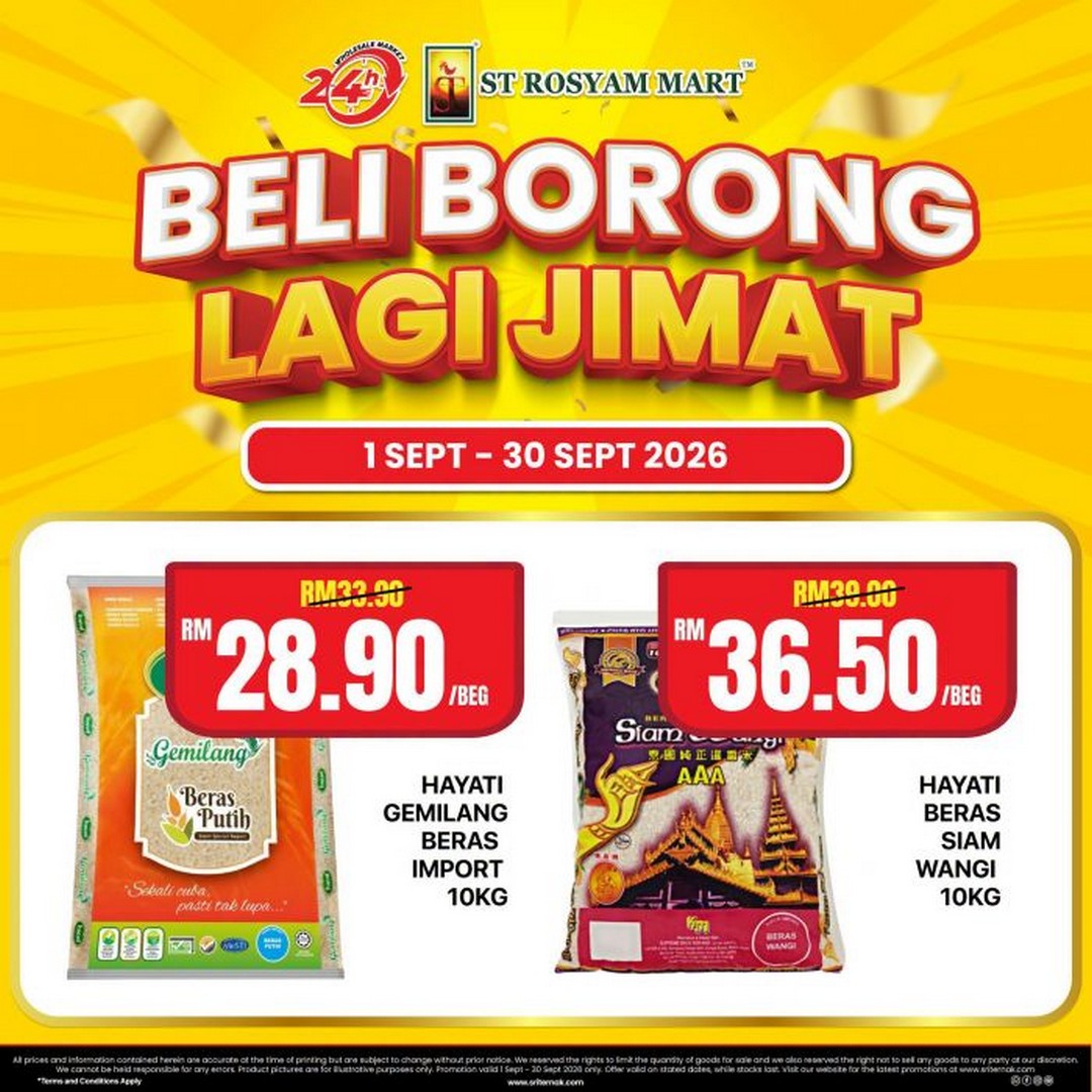 ST-Rosyam-Mart-Beli-Borong-Lagi-Jimat-Promotion-4 1-30 September 2026: ST Rosyam Mart Beli Borong Lagi Jimat Promotion: Wholesale Deals on Rice, Milo, Sauces, Frozen Meat & Household Essentials