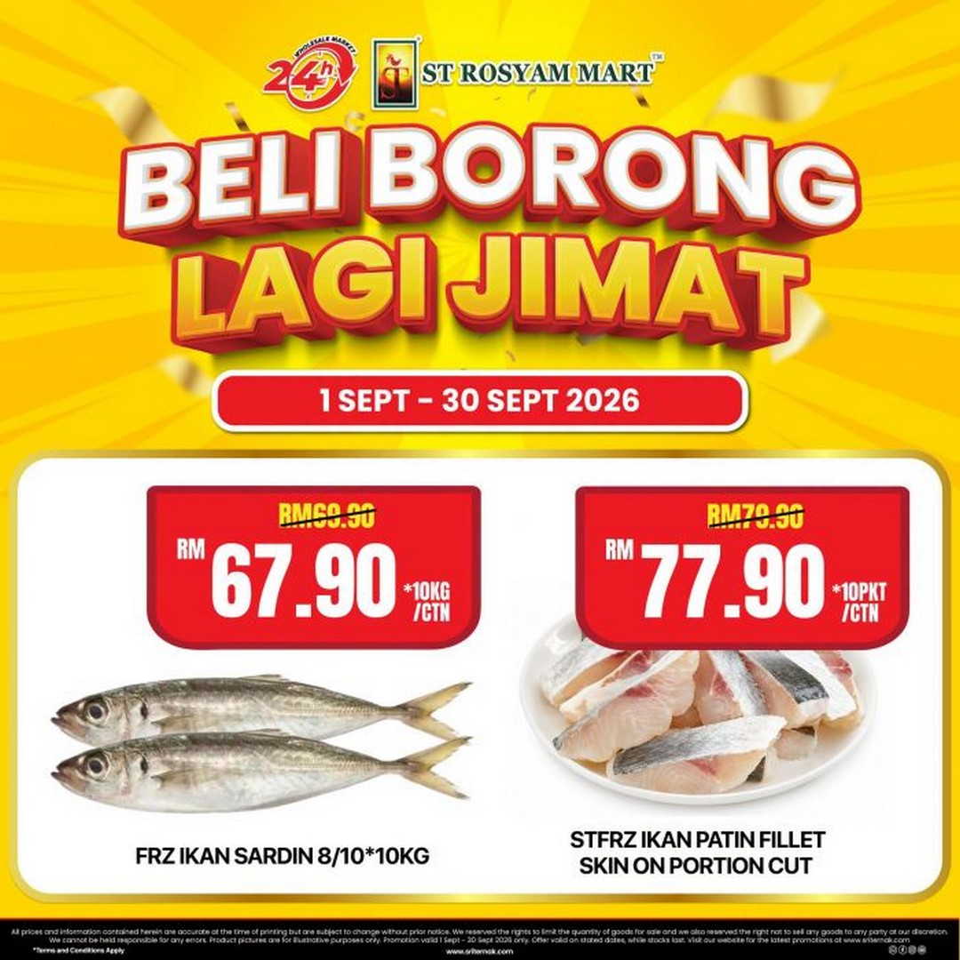 ST-Rosyam-Mart-Beli-Borong-Lagi-Jimat-Promotion-6 1-30 September 2026: ST Rosyam Mart Beli Borong Lagi Jimat Promotion: Wholesale Deals on Rice, Milo, Sauces, Frozen Meat & Household Essentials