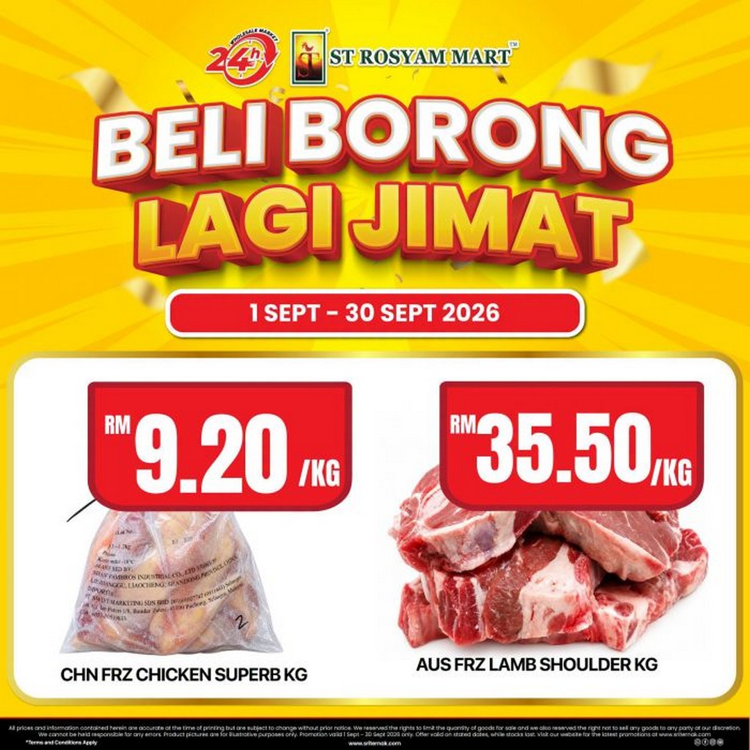 ST-Rosyam-Mart-Beli-Borong-Lagi-Jimat-Promotion-9 1-30 September 2026: ST Rosyam Mart Beli Borong Lagi Jimat Promotion: Wholesale Deals on Rice, Milo, Sauces, Frozen Meat & Household Essentials