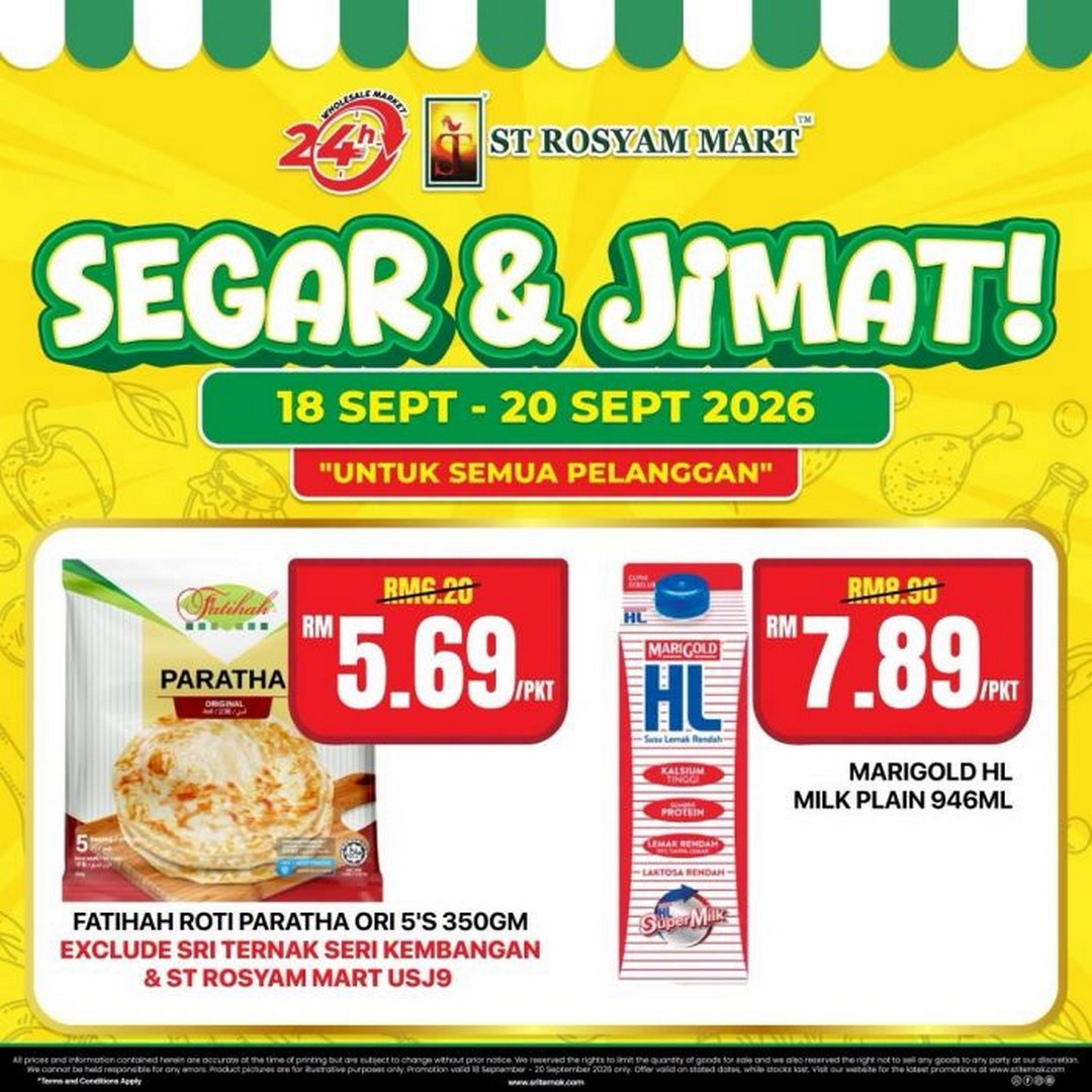 ST-Rosyam-Mart-Segar-Jimat-Promotion-–-Fresh-Produce-5 18-20 September 2026: ST Rosyam Mart: Segar & Jimat Promotion – Fresh Produce from RM1.99/kg, Seafood, Meat & Grocery Deals at Participating Outlets