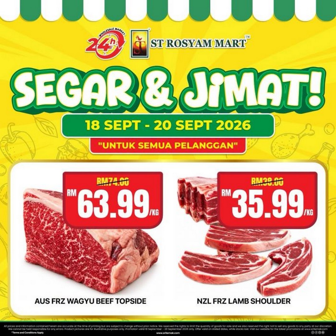 ST-Rosyam-Mart-Segar-Jimat-Promotion-–-Fresh-Produce-6 18-20 September 2026: ST Rosyam Mart: Segar & Jimat Promotion – Fresh Produce from RM1.99/kg, Seafood, Meat & Grocery Deals at Participating Outlets