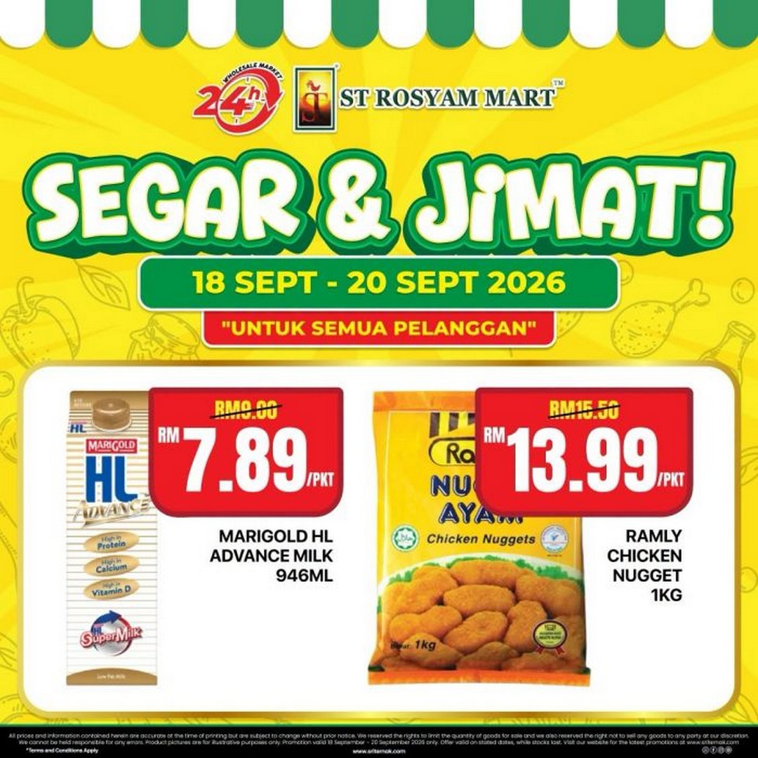 ST-Rosyam-Mart-Segar-Jimat-Promotion-–-Fresh-Produce-7 18-20 September 2026: ST Rosyam Mart: Segar & Jimat Promotion – Fresh Produce from RM1.99/kg, Seafood, Meat & Grocery Deals at Participating Outlets