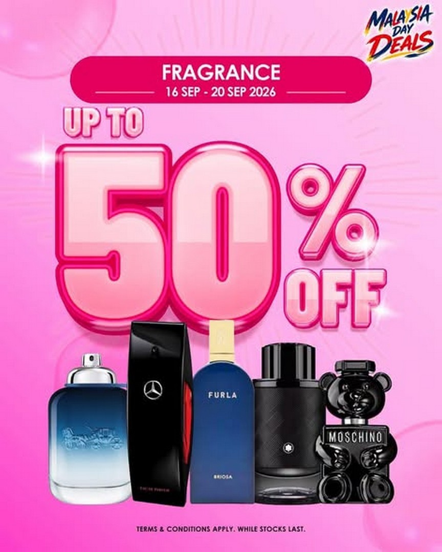 SaSa-Malaysia-Up-to-50-OFF-Selected-Fragrances-Malaysia 16–20 September 2026: SaSa Malaysia, Up to 50% OFF Selected Fragrances Malaysia Day Promotion at Sa Sa Stores