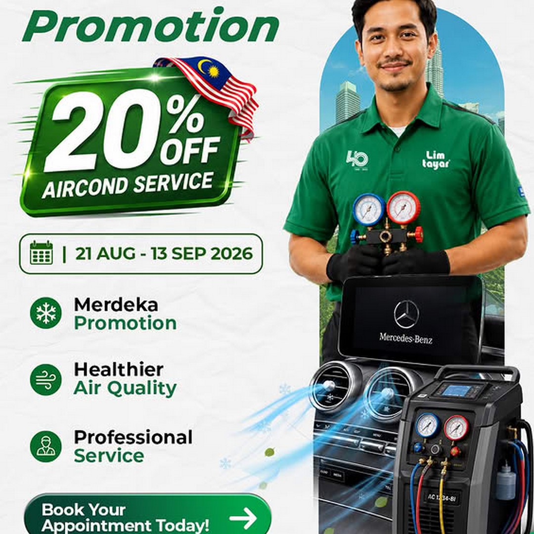 Stay-Cool-on-the-Road-with-20-OFF-Aircond-Service-at-Lim-Tayar 21 August-13 September 2026: Stay Cool on the Road with 20% OFF Aircond Service at Lim Tayar
